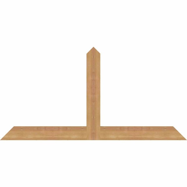 Ekena Millwork Portland Timber Gable Bracket, Western Red Cedar, 48"W x 24"H x 1 1/2"D x 3 1/2"F, 12/12 Pitch GBW048X24X0204POR00SWR - main